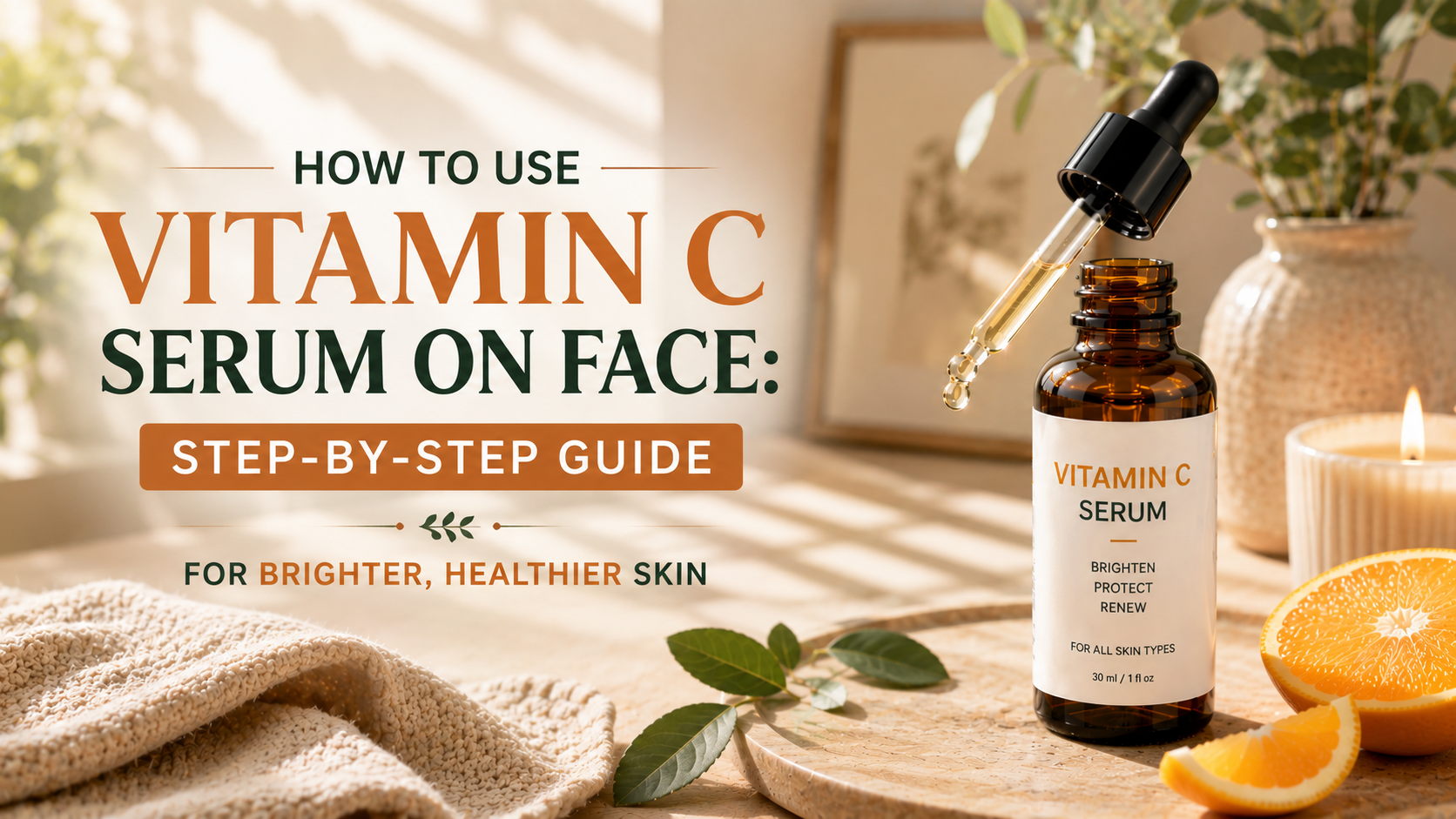 how to use vitamin c serum on face